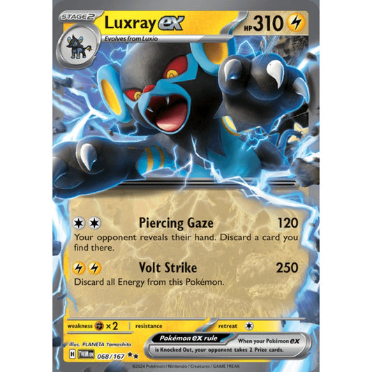 Luxray ex Double Rare 068/167 Pokemon Card Game Twilight Masquerade