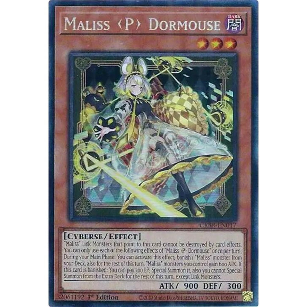 Maliss P Dormouse (CR) CRBR-EN017 Collector's Rare Yu-Gi-Oh Crossover Breakers