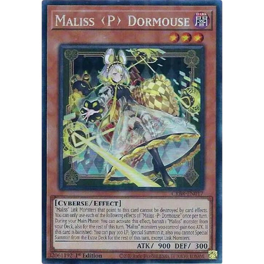 Maliss P Dormouse (CR) CRBR-EN017 Collector's Rare Yu-Gi-Oh Crossover Breakers