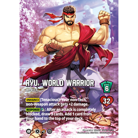 Ryu, World Warrior 1/21 SF601 Universus Street Fighter 6: Challanger Series Ryu&Luke Character CH-ALT