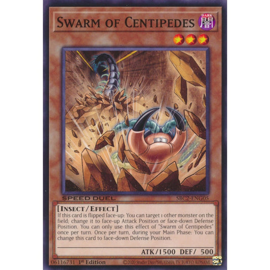 Swarm of Centipedes PHNI-EN085 Common Common Yu-Gi-Oh Phantom Nightmare in Art