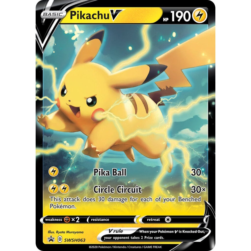 Pikachu V Promo SWSH063 Pokemon Card Game Sword & Shield Promos