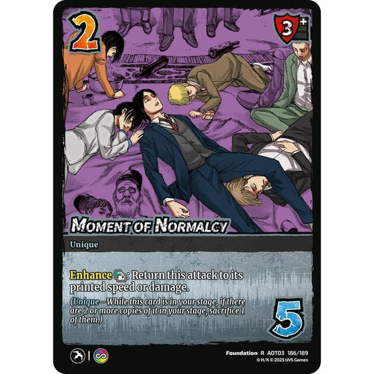 Moment of Normalcy 186/189 AOT03 Universus Attack on Titan: Apocalypse Foundation R