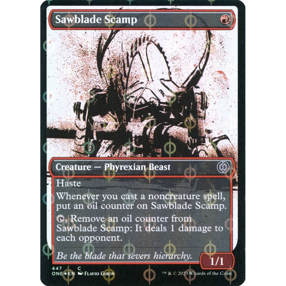 Sawblade Scamp, common, 447, Magic the Gathering, Phyrexia: All Will Be One