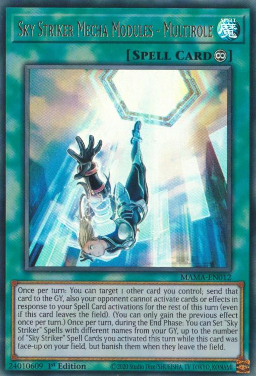 Sky Striker Mecha Modules - Multirole MAMA-EN012 Ultra Ultra Rare Yu-Gi-Oh Magnificent Mavens in Art