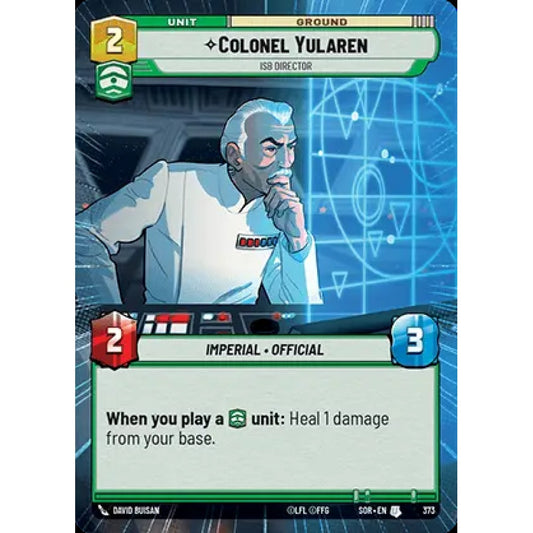 Colonel Yularen, 373, U, Star Wars Unlimited, Sparks Of Rebellion