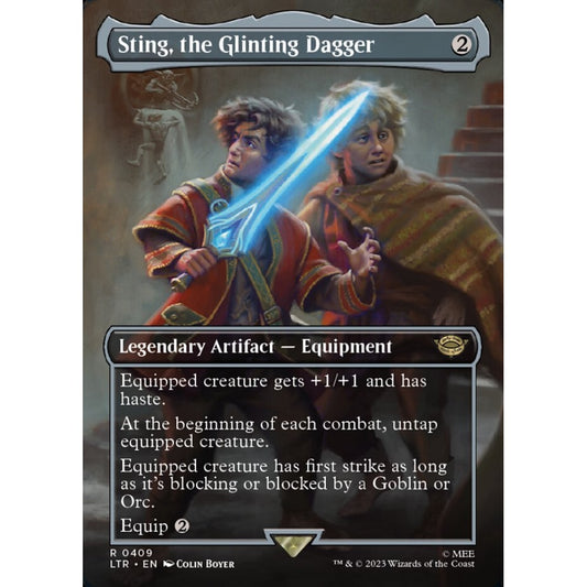 Sting, the Glinting Dagger, rare, 409, Magic the Gathering, The Lord of the Rings: Tales of Middle-earth