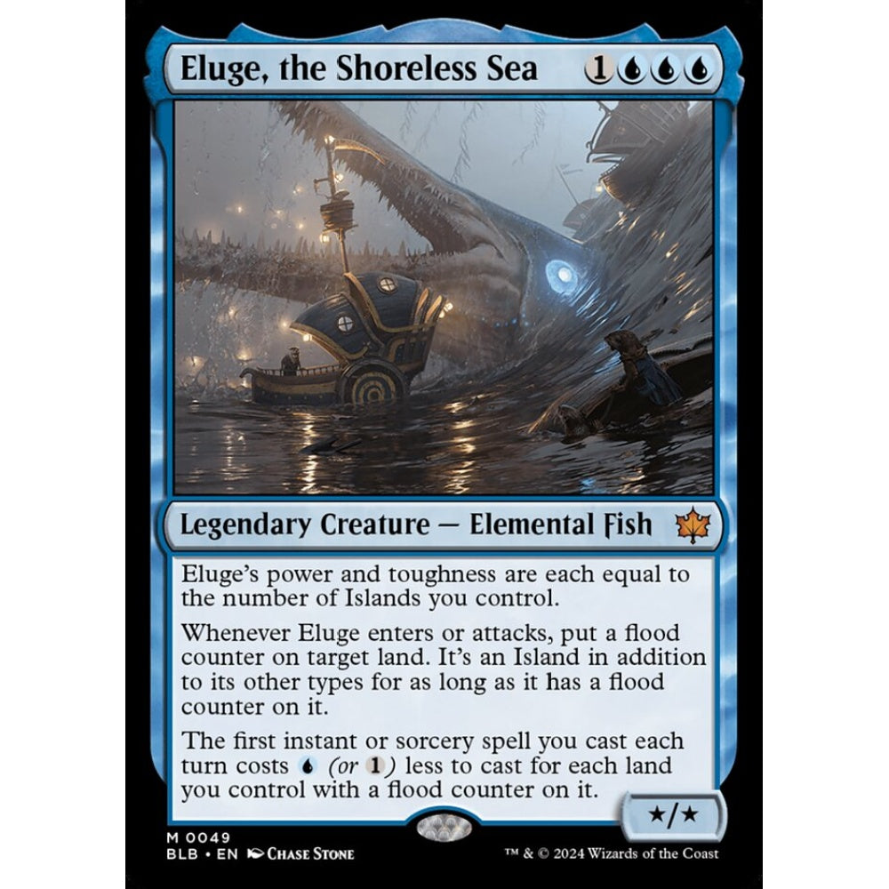 Eluge, the Shoreless Sea, 49, mythic, Magic: The Gathering, Bloomburrow