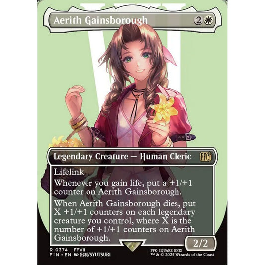 Aerith Gainsborough rare 374 Magic the Gathering Final Fantasy