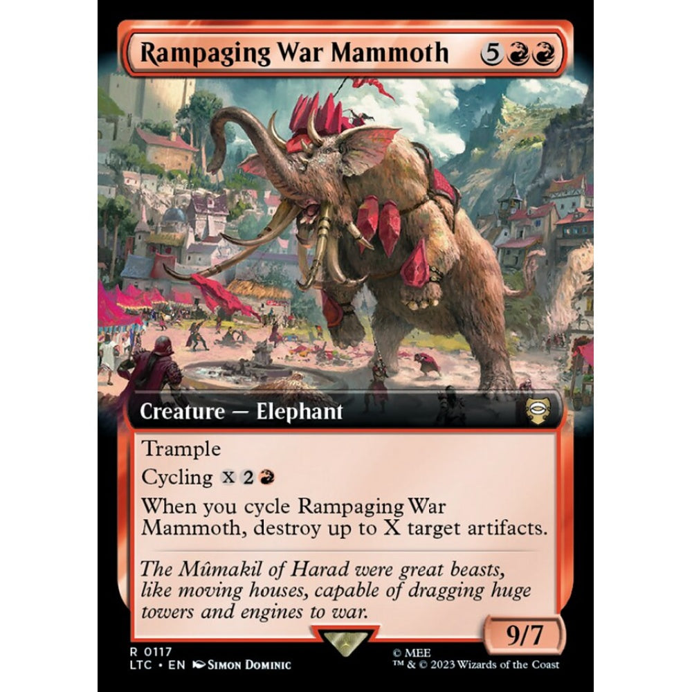 Rampaging War Mammoth, rare, 117, Magic the Gathering, Tales of Middle-earth Commander