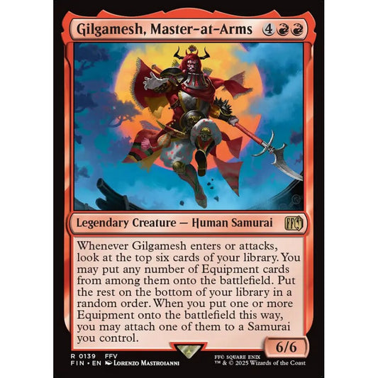 Gilgamesh, Master-at-Arms rare 139 Magic the Gathering Final Fantasy