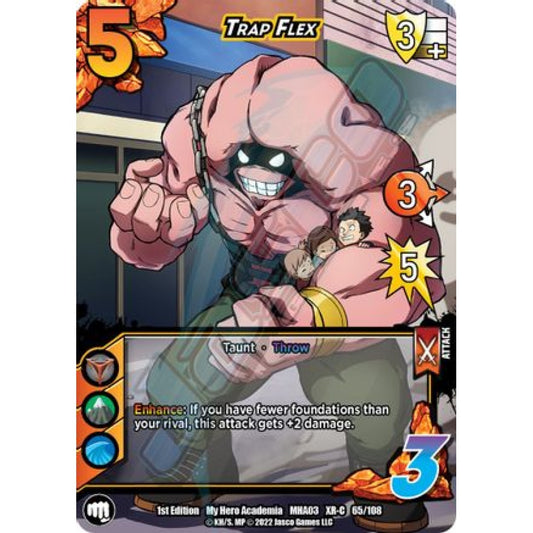 Trap Flex, 65/108, XR-C, UniVersus, MHA03 Heroes Clash