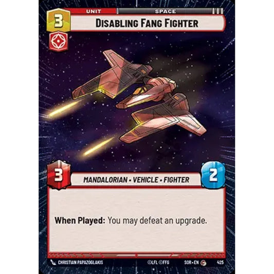 Disabling Fang Fighter, 425, C, Star Wars Unlimited, Sparks Of Rebellion