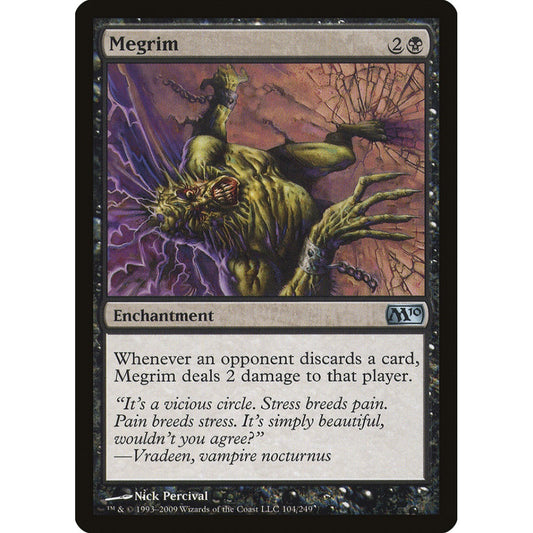 Megrim uncommon 104 Magic the Gathering Magic 2010