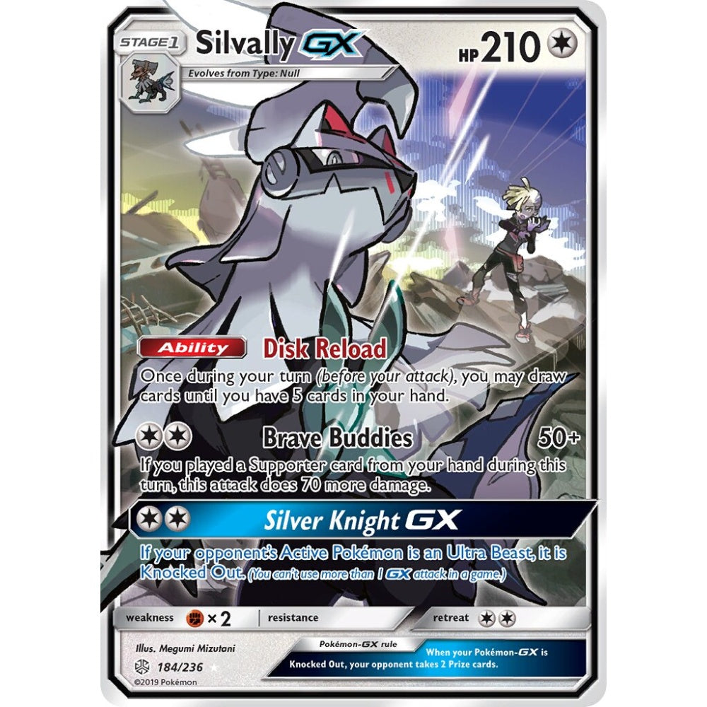 Silvally-GX Rare Holo GX 184/236 Pokemon Card Game Cosmic Eclipse