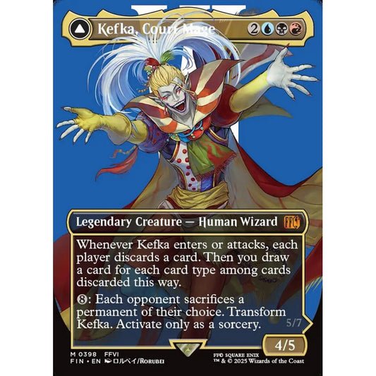 Kefka, Court Mage // Kefka, Ruler of Ruin mythic 398 Magic the Gathering Final Fantasy