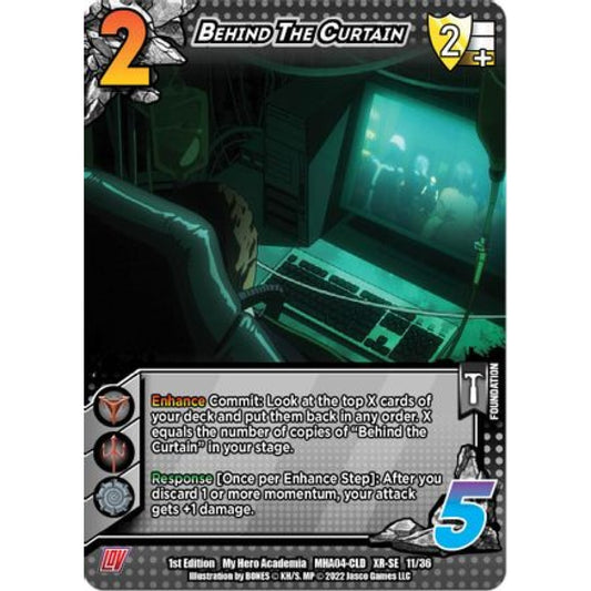 Behind the Curtain, 11/36, XR-SE, UniVersus, MHA04 League of Villains
