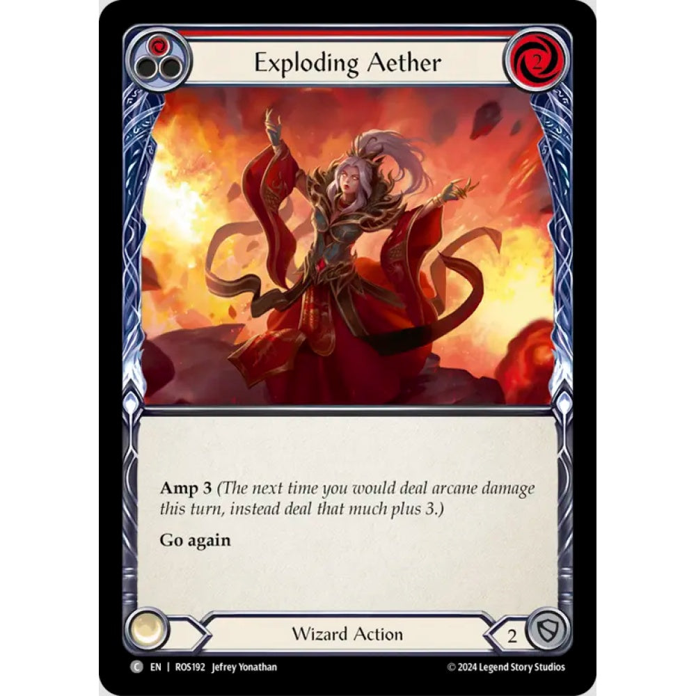 Exploding Aether, Red), Common, Flesh and Blood, Rosetta