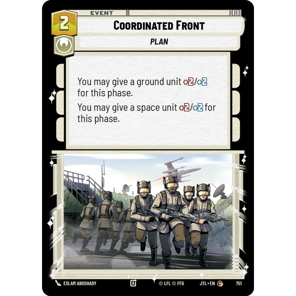 Coordinated Front, C, JTL 751) Foil, Star Wars Unlimited