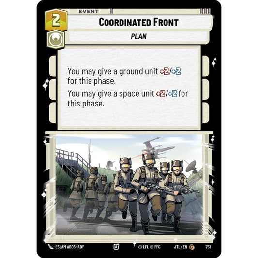 Coordinated Front, C, JTL 751) Foil, Star Wars Unlimited