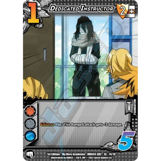 Dedicated Instructor, 14/18, SE, UniVersus, MHA03 Heroes Clash