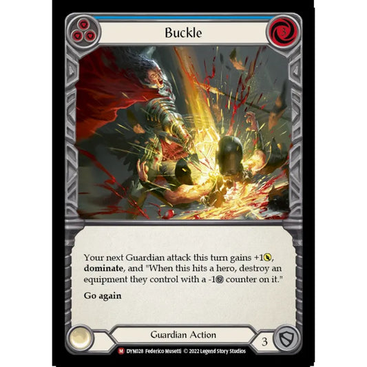 Buckle DYN028-RF Majestic Flesh & Blood Trading Card Game Dynasty in Rainbow Foil Art
