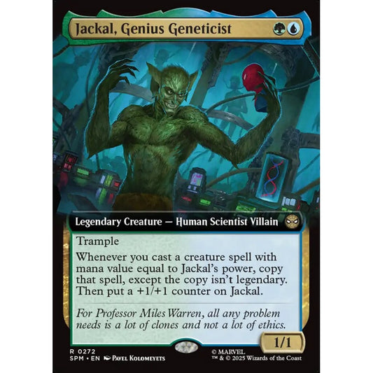 Jackal, Genius Geneticist rare 272 Magic the Gathering Marvel's Spider-Man