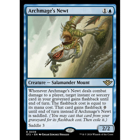 Archmage's Newt, 39, rare, Magic: The Gathering, Outlaws of Thunder Junction