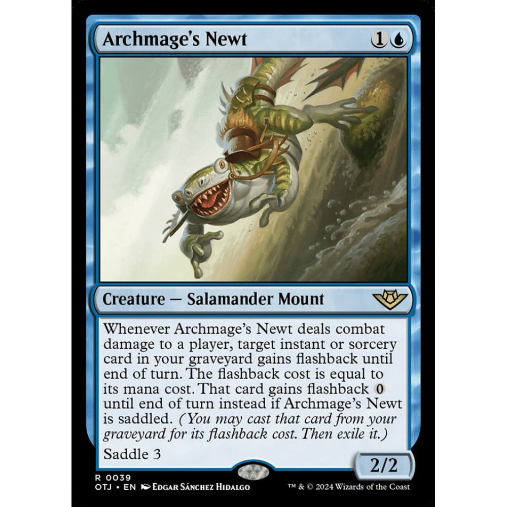Archmage's Newt, 39, rare, Magic: The Gathering, Outlaws of Thunder Junction
