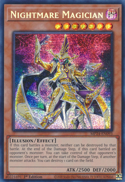 Nightmare Magician DUNE-EN025 Secret Secret Rare Yu-Gi-Oh Duelist Nexus in Art