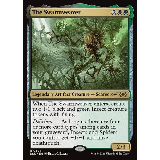The Swarmweaver, 301, rare, Magic: The Gathering, Duskmourn: House of Horror
