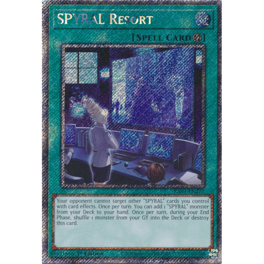 SPYRAL Resort RA04-EN277 QCR Quarter Century Secret Rare Yu-Gi-Oh Quarter Century Stampede in Art