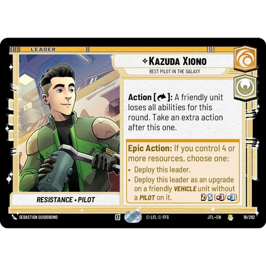 Kazuda Xiono, R, JTL 018), Star Wars Unlimited