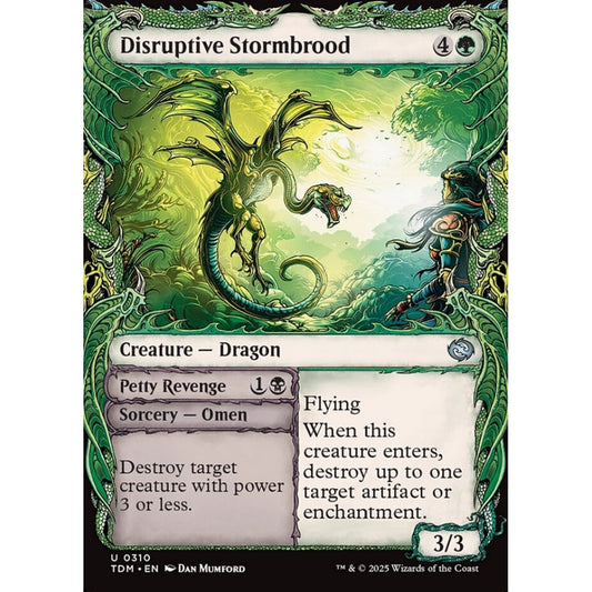 Disruptive Stormbrood // Petty Revenge uncommon 310 Magic the Gathering Tarkir: Dragonstorm