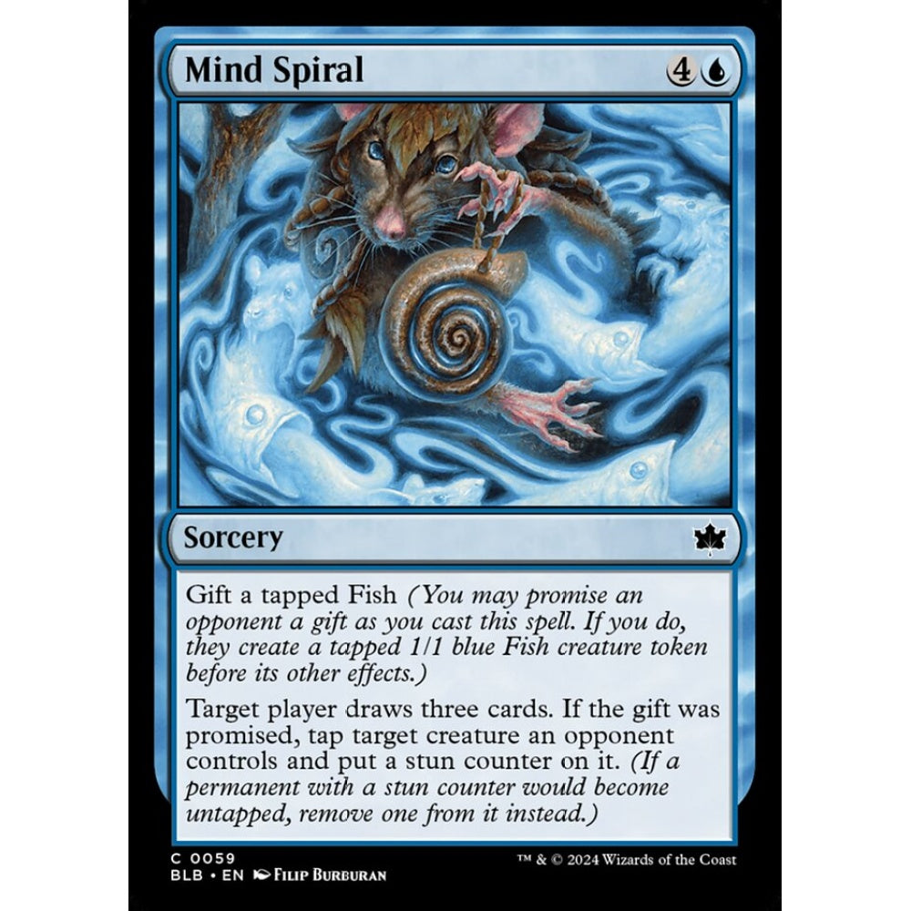 Mind Spiral, 59, common, Magic: The Gathering, Bloomburrow