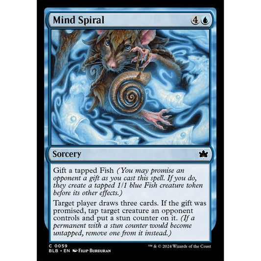 Mind Spiral, 59, common, Magic: The Gathering, Bloomburrow
