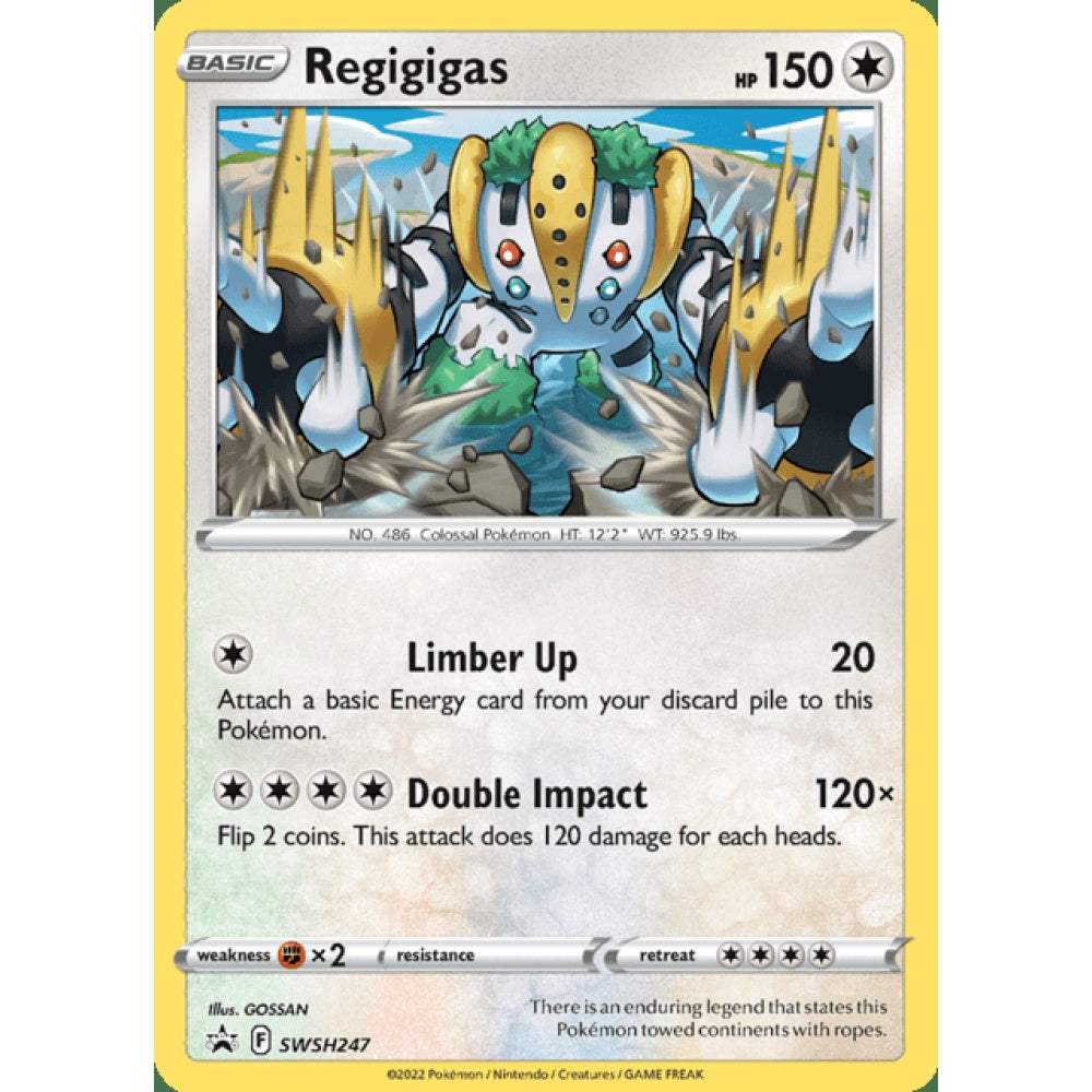 Regigigas Black Star Promo SWSH247 Pokemon Card Game Sword & Shield Promos