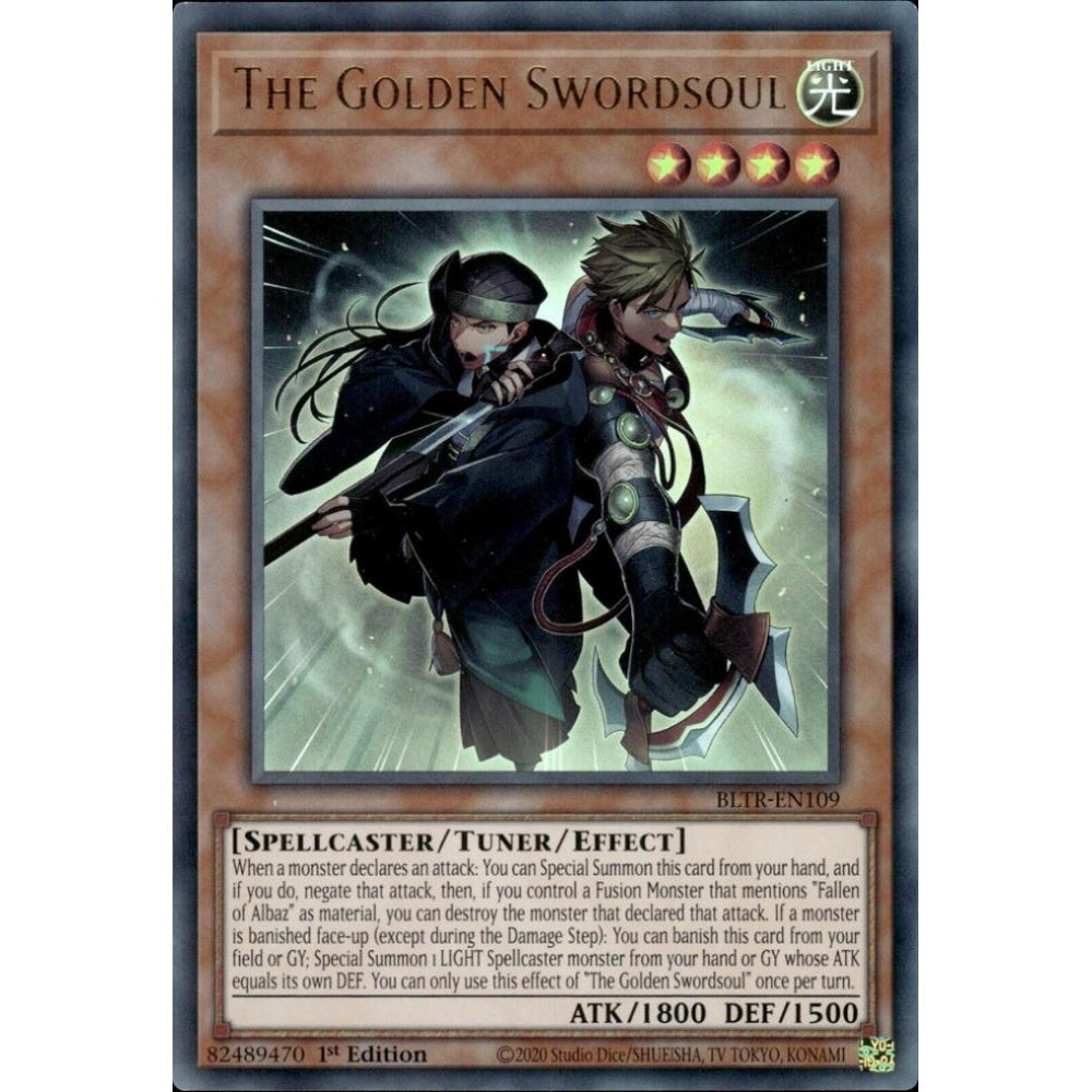 The Golden Swordsoul BLTR-EN109 Ultra Yu-Gi-Oh Battles of Legend: Terminal Revenge