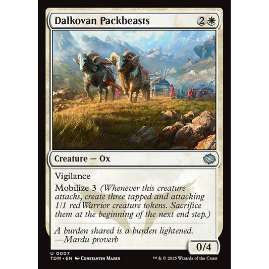 Dalkovan Packbeasts uncommon 7 Magic the Gathering Tarkir: Dragonstorm