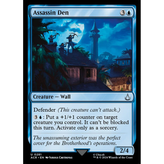 Assassin Den uncommon 281 Magic the Gathering Assassin's Creed