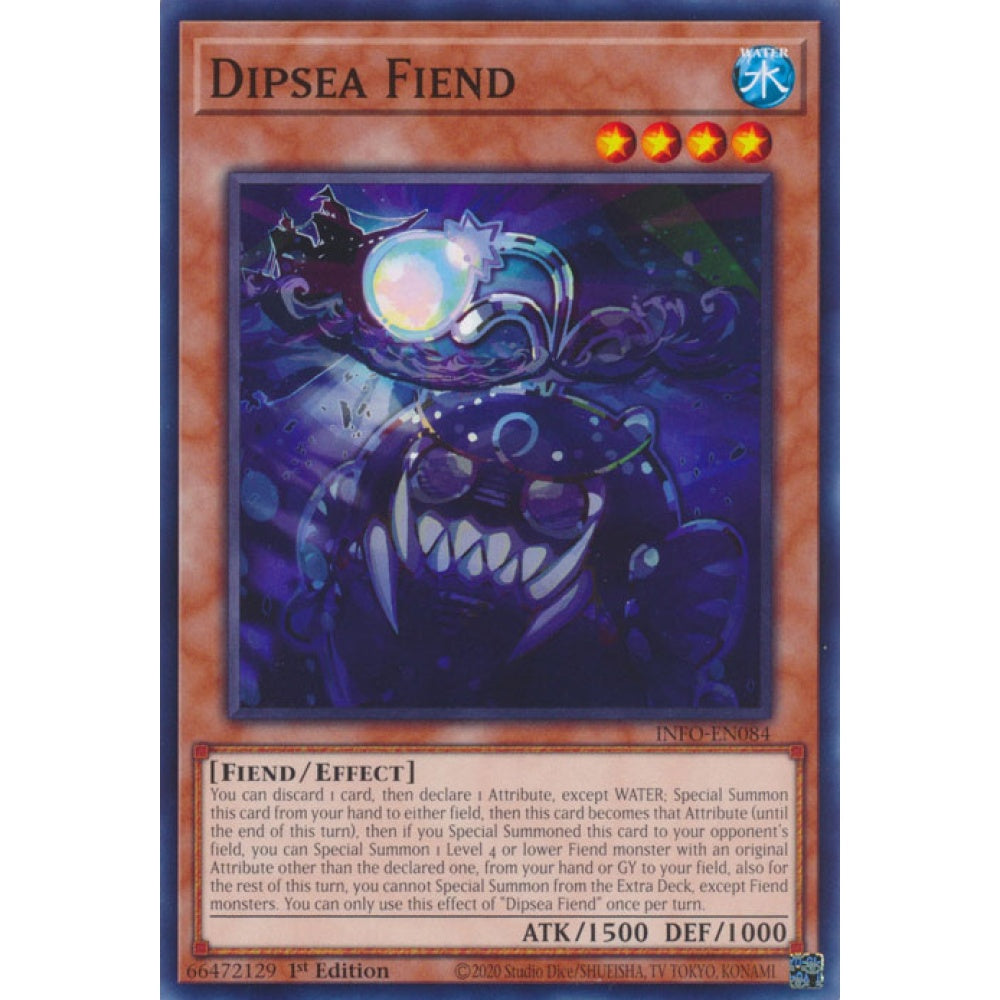 Dipsea Fiend INFO-EN084 Common Common Yu-Gi-Oh The Infinite Forbidden in Art