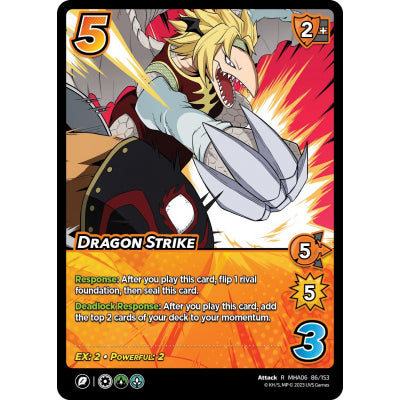 Dragon Strike, 86/153, R, UniVersus, MHA06 Jet Burn