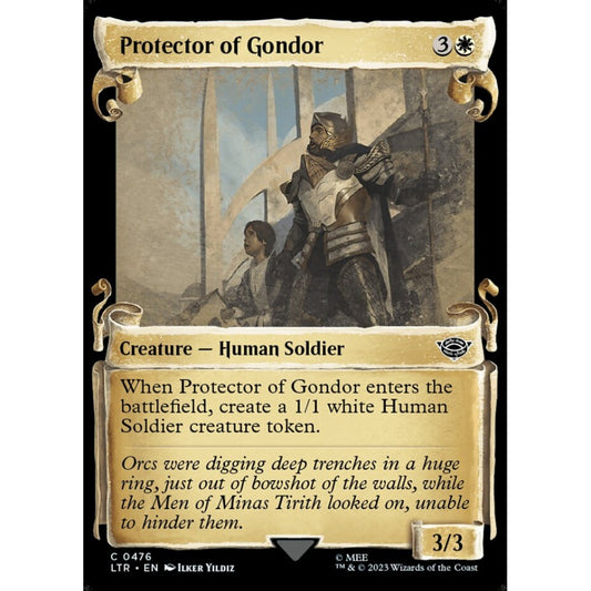 Protector of Gondor, common, 476, Magic the Gathering, The Lord of the Rings: Tales of Middle-earth