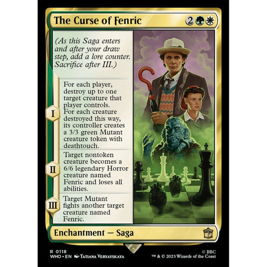 The Curse of Fenric rare 118 Magic the Gathering Doctor Who