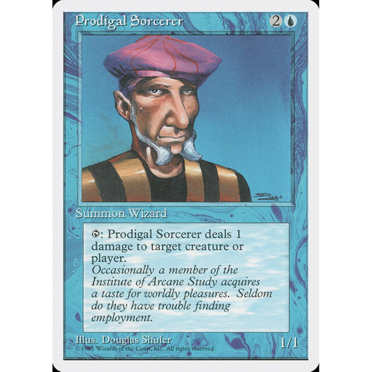 Prodigal Sorcerer common 94 Magic the Gathering Fourth Edition