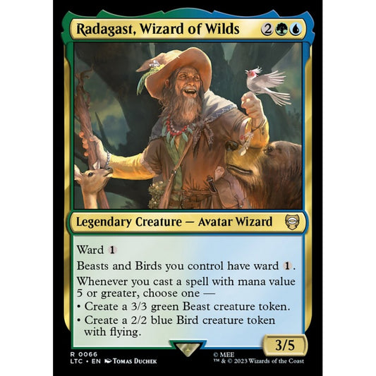 Radagast, Wizard of Wilds, rare, 66, Magic the Gathering, Tales of Middle-earth Commander