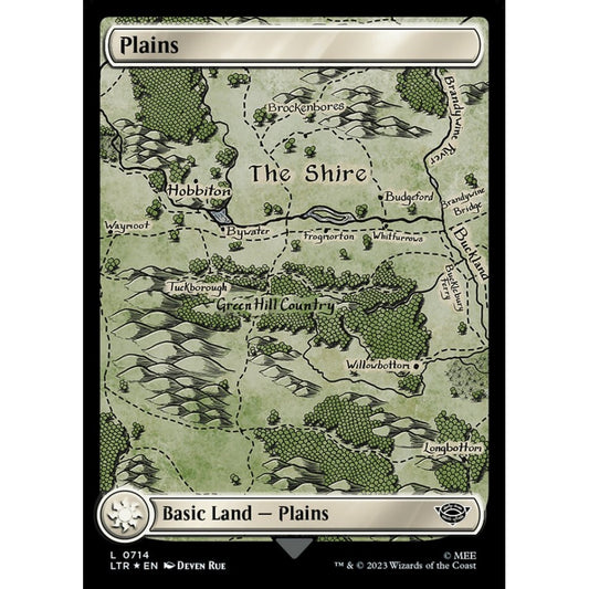Plains, common, 714, Magic the Gathering, The Lord of the Rings: Tales of Middle-earth