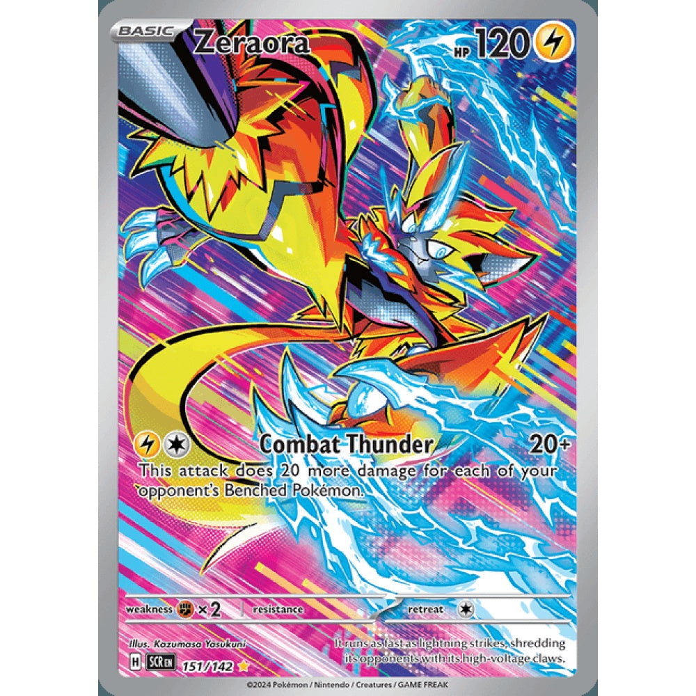 Zeraora Illustration Rare 151/142 Pokemon Card Game Stellar Crown