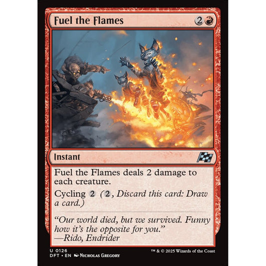 Fuel the Flames, 126, uncommon, Magic: The Gathering, Aetherdrift