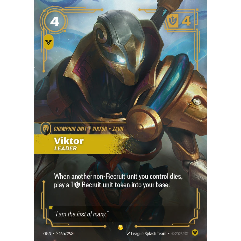 Viktor, Leader OGN-246a/298 Riftbound Card Game Origins Showcase
